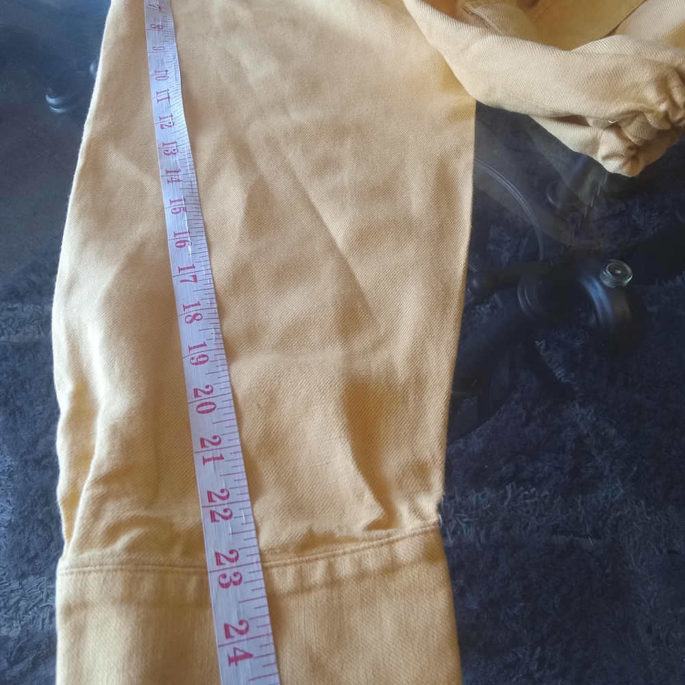 J. Jill Women's Yellow Linen Blend Drawstring Plus Size Jacket Size 3X - Picture 7 of 9